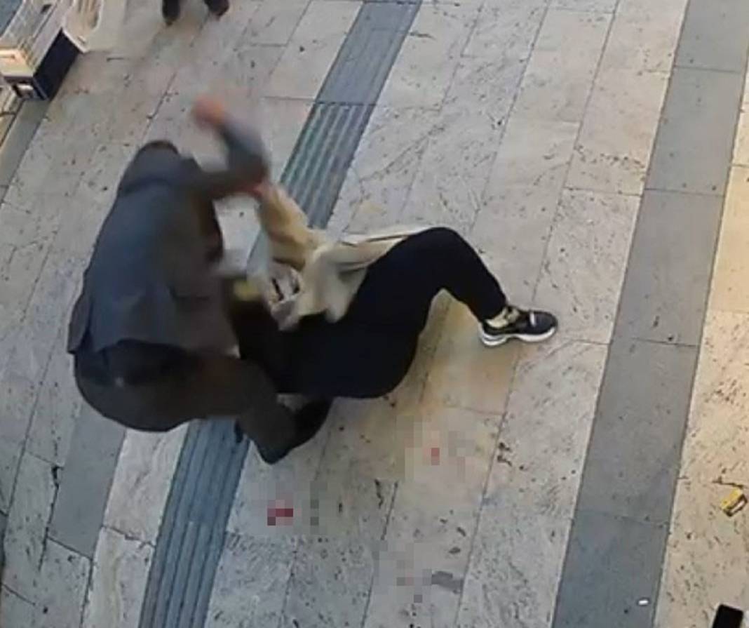 Sokak ortasında dehşeti yaşadılar! Boşanma aşamasındaki eşini defalarca bıçakladı! Esnaf meyve kasalarıyla kurtardı 6